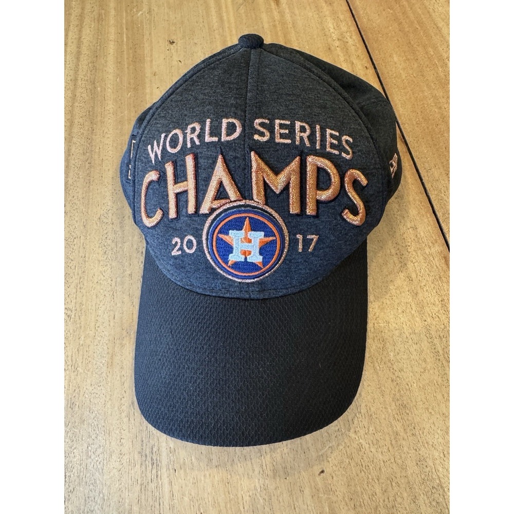 Houston Astros Hat Cap World Series 2017 Champiion Charcoal One Size Adjustable